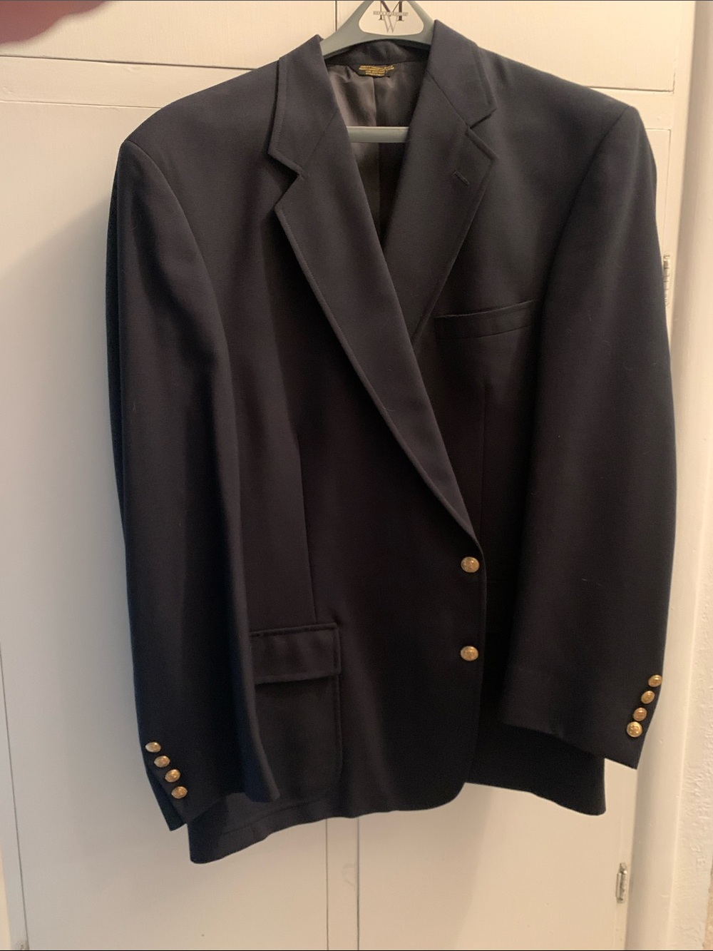 Classic Navy Blazer with Gold Buttons
